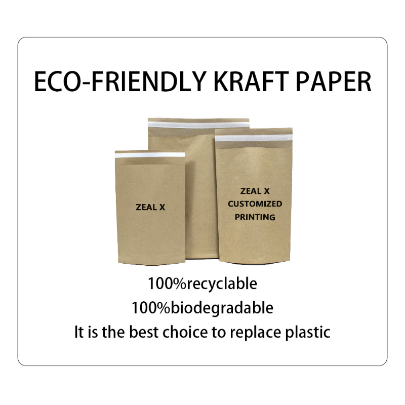 Zealx lanserar Brown Kraft Paper Plaggförpackningsväska: Ekovänligt alternativ till plast