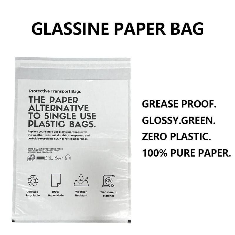 Custom Glassine papperspåse Tillverkare | Plastfri transparent förpackning
