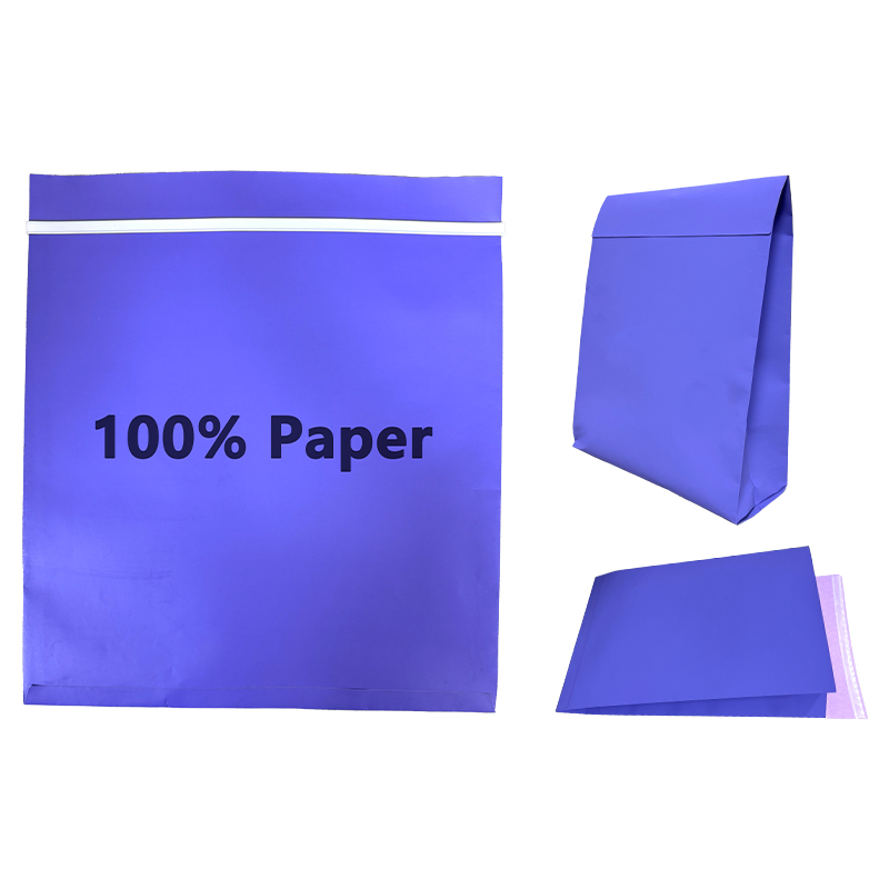 Anpassade sidoförsedda återvunna papperspåsar