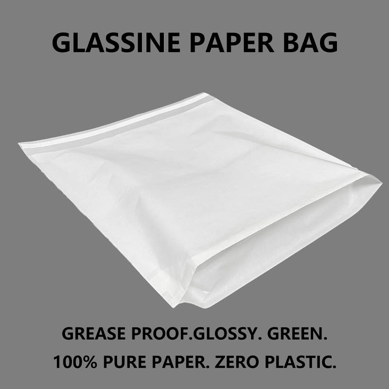 Glassine papperspåse med bottenkil