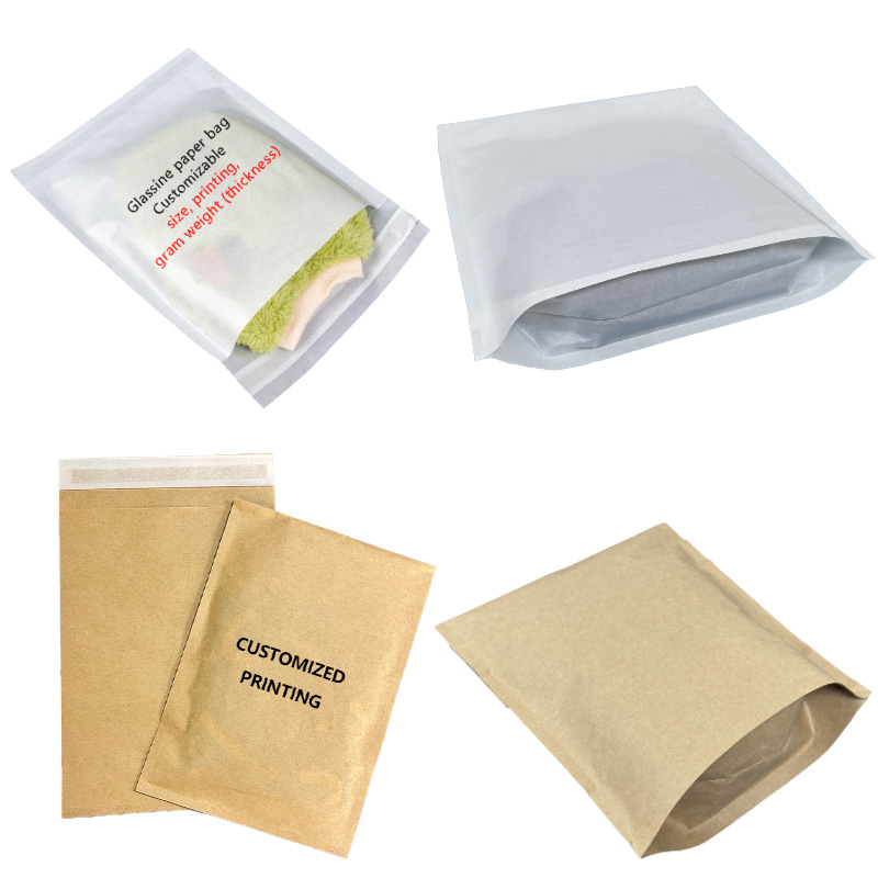 Återvunna papperspåsar